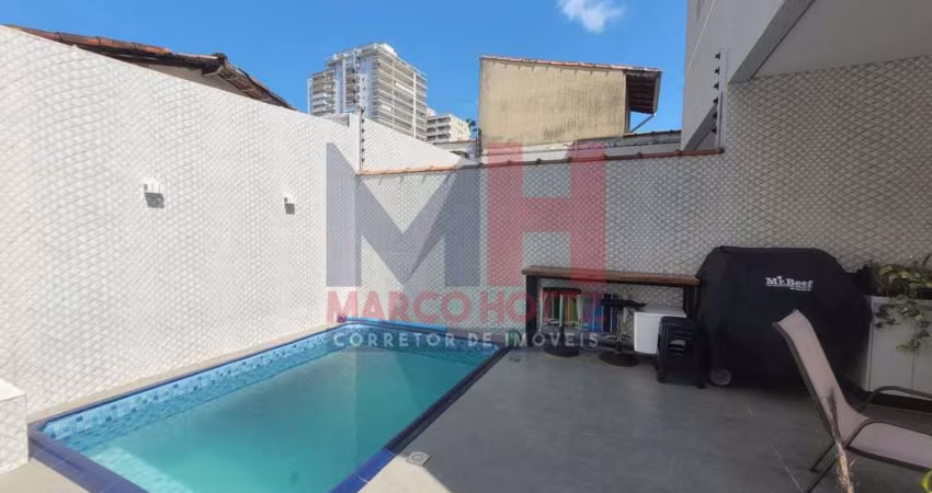 Sobrado com 3 quartos, Guilhermina, Praia Grande - R$ 860 mil, Cod: 206489