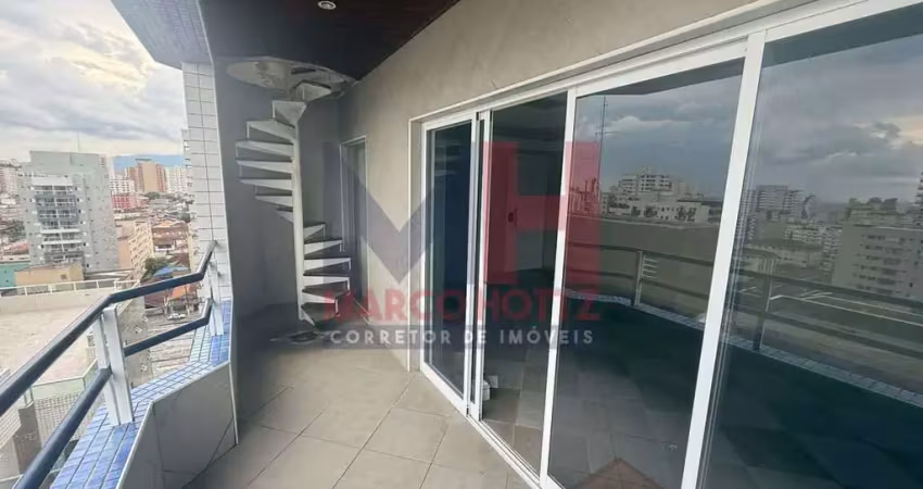 Cobertura com 3 quartos, canto do forte, praia grande - r$ 900 mil, cod: 207838