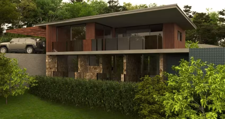Casa com 3 suítes, piscina privativa, no morro da Praia do Silveira - Garopaba - SC