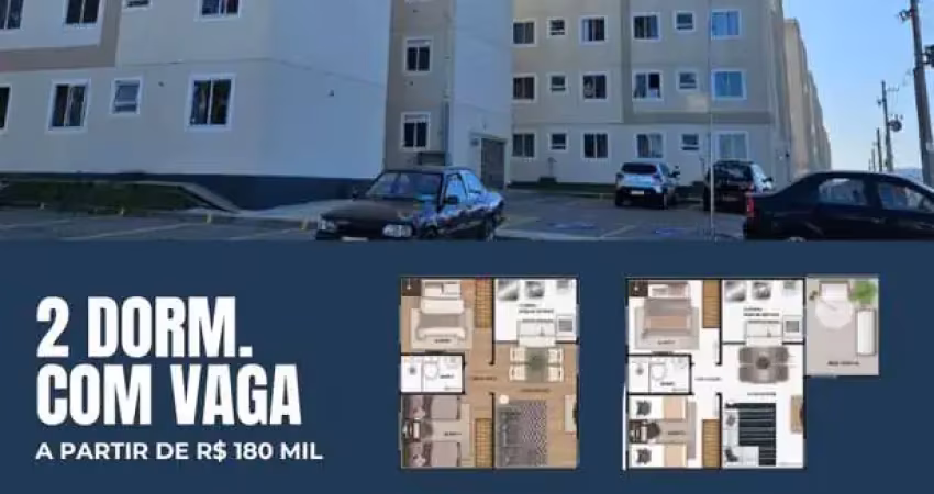 Apartamento para venda em gravataí, parque dos anjos, 2 dormitórios, 1 banheiro, 1 vaga