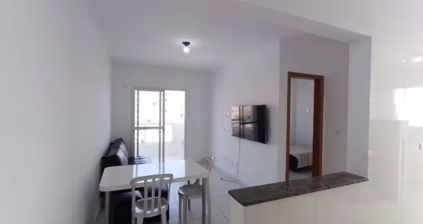 Apartamento com  01 quarto na praia grande com lazer completo