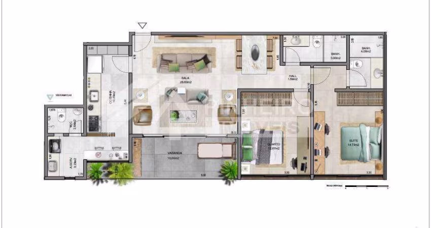 Apartamento para Venda em Teresópolis, Alto, 1 dormitório, 1 suíte, 1 banheiro, 2 vagas