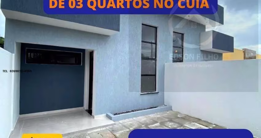 Casa para venda em joão pessoa, cuiá, 3 dormitórios, 1 suíte, 2 banheiros, 3 vagas