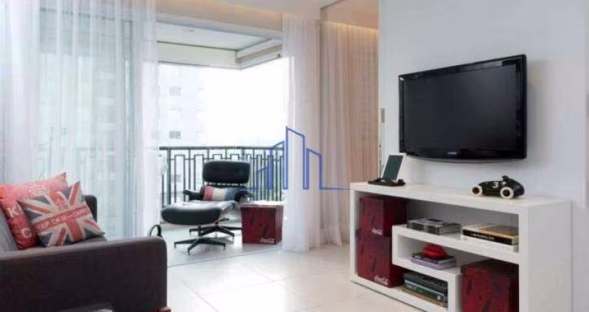 Apartamento mobiliado, 50 m², por R$ 6.200,00  para aluguel - Alphaville/SP