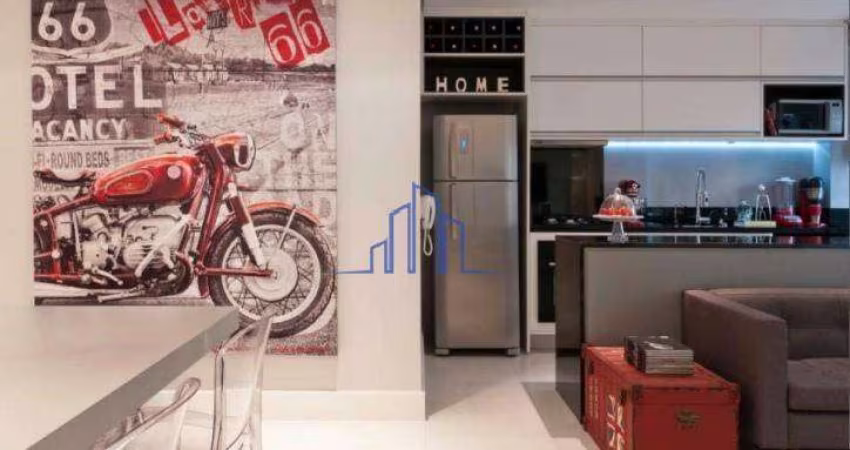 Apartamento mobiliado, 50m², por R$ 6.000,00  para aluguel - Alphaville/SP