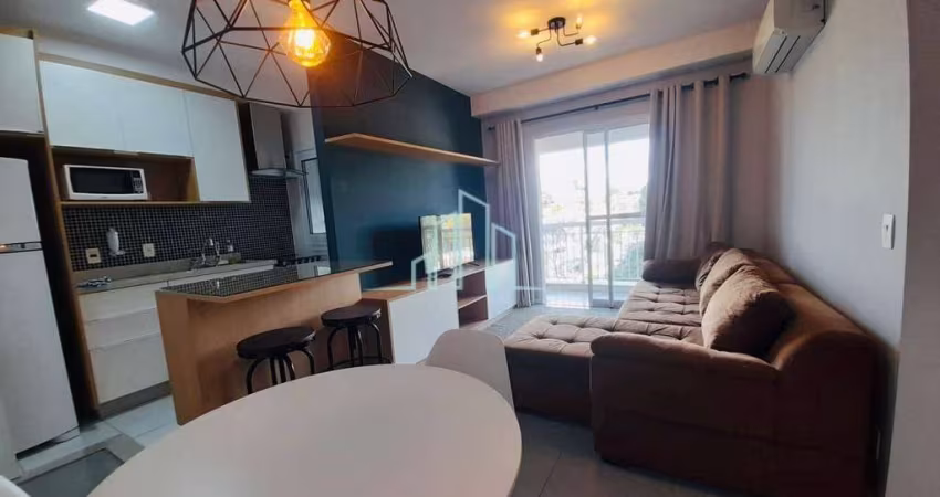 Apartamento mobiliado,1dormitório para alugar,50m² por R$ 4.500 -Alphaville