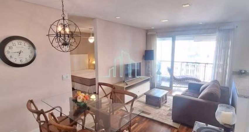 Apartamento com 1 dormitório para alugar, 50m² por R$ 5.780/mês -Alphaville