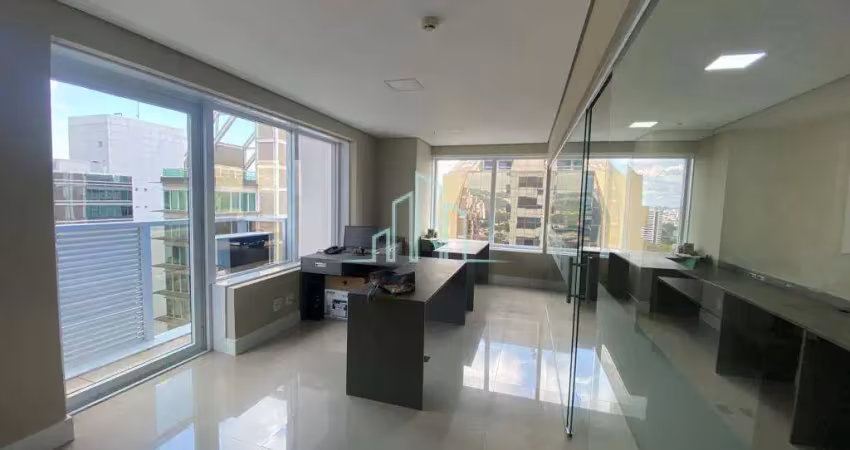 Sala semi mobiliada com 100m² - r$ 8.500,00 -  alpha green - alphaville/sp