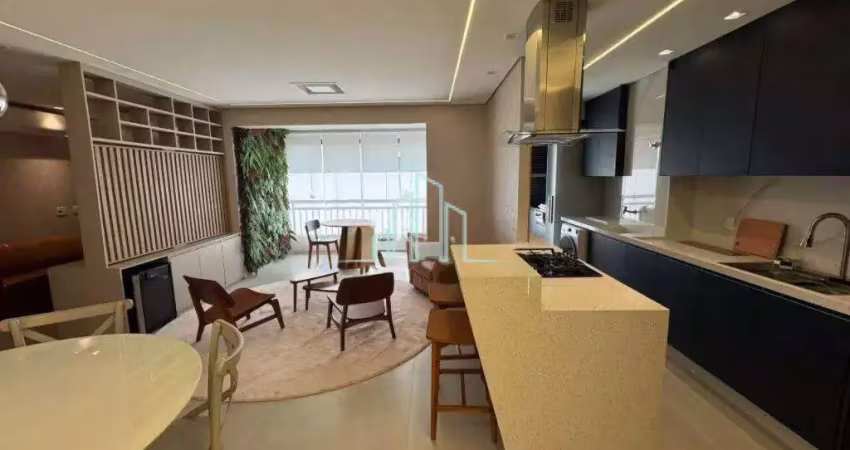 Apartamento mobiliado aluguel 2 dormitórios, 88m² por r$ 10.000- alphaville