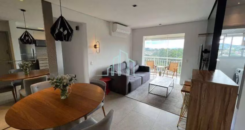Apartamento mobiliado, 66m² - aluguel por r$ r$ 6.500,00 - alphaville/sp