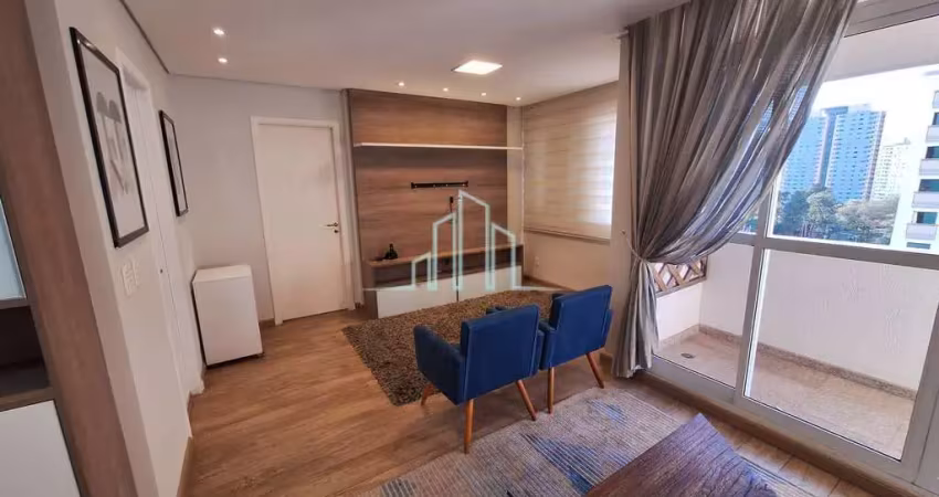 Apartamento mobiliado, 63m² para aluguel por r$ 4.500,00 - alphaville/sp