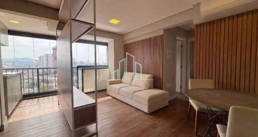 Apartamento mobiliado 2 quartos, 48m², aluguel por r$ 4.500/mês- barueri/sp
