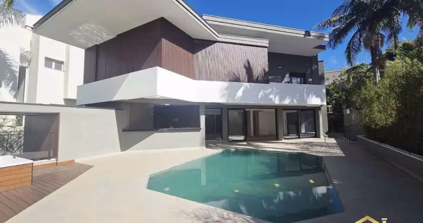 Belíssima casa, 4 sts, 7 wc, 6 vagas, área gourmet - 683m² - alpha zero/sp.