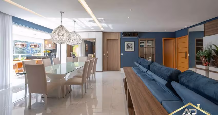 Apto sofisticado de 224m², 3 suítes, varanda gourmet no tamboré - sp.