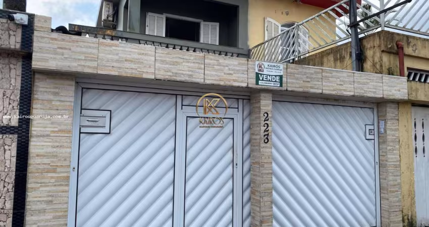 Sobrado para Venda em Guarujá, Vila Áurea (Vicente de Carvalho), 3 dormitórios, 2 banheiros, 2 vagas