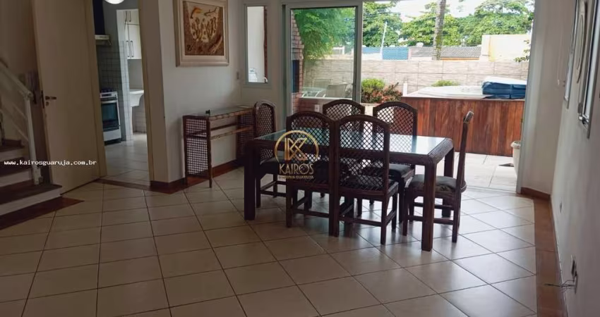 Sobrado em Condomínio para Venda em Guarujá, ENSEADA, 3 dormitórios, 1 suíte, 3 banheiros, 3 vagas
