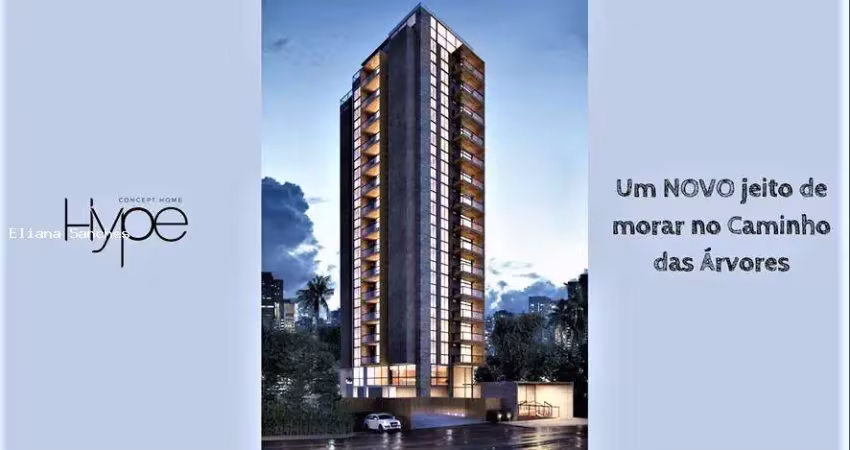 Apartamento para venda em salvador, caminho das árvores, 1 dormitório, 1 suíte, 1 banheiro, 1 vaga