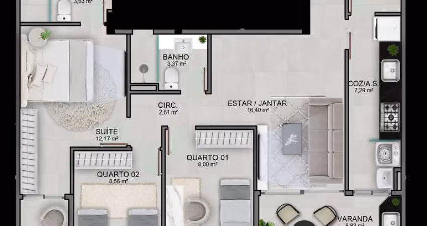 Cobertura Duplex em Jardim Camburi - Vitória ES