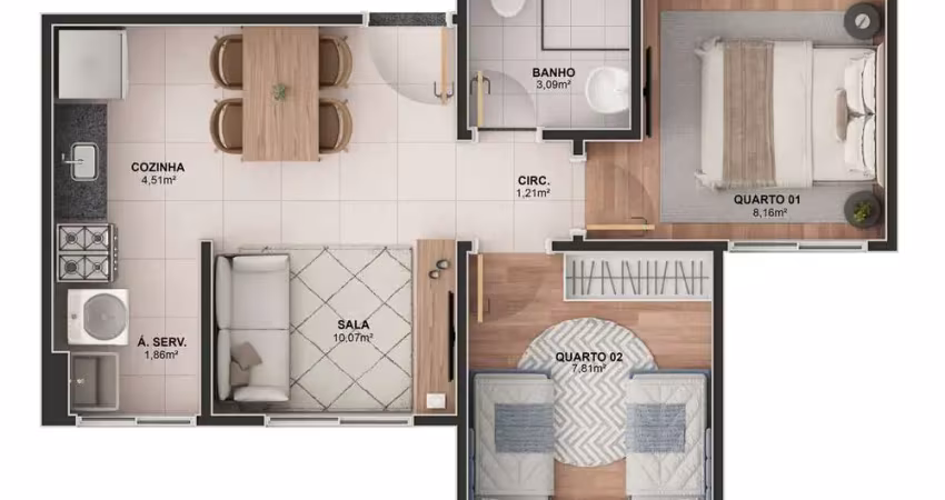 Apartamento com 3 quartos à venda na Avenida São Gabriel da Palha, Vale Encantado, Vila Velha