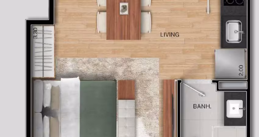 Apartamento com 1 quarto à venda na Rua Desembargador Sampaio, Praia do Canto, Vitória