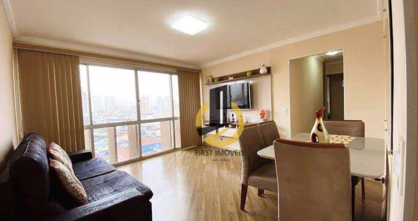 Apartamento à venda no Edifício Amapola - 90m² - 3 dormitórios (1 suíte) - Mobiliado - 1 vaga - em Santo André
