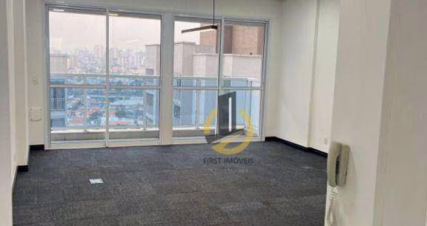 Sala comercial para locação no Condomínio Helbor Trilogy Home &amp; Office - 75,89m² - 2 banheiros - sacada - 2 vagas - em São Bernardo do Campo
