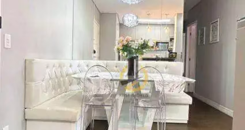 Apartamento à venda no condomínio helbor trilogy home - 77m² - 2 dormitórios (1 suíte) - varanda gourmet - 1 vaga - em são bernardo do campo