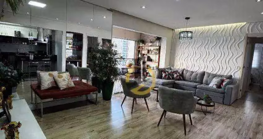 Apartamento mobilado para locação ou  venda no condomínio auge home resort - 106m² - 3 dormitórios (1 suíte)- varanda gourmet -déposito - 2 vagas