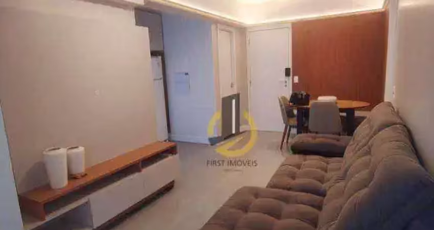 Apartamento mobiliado para locação no condomínio air brooklin - 50m² - 1 suíte - lavabo - varanda envidraçada - 1 vaga coberta