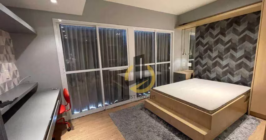 Apartamento studio para locação no condomínio vítreo klabin - 33m² - 1 suíte - sala - cozinha - 1 vaga - na vila mariana / são paulo