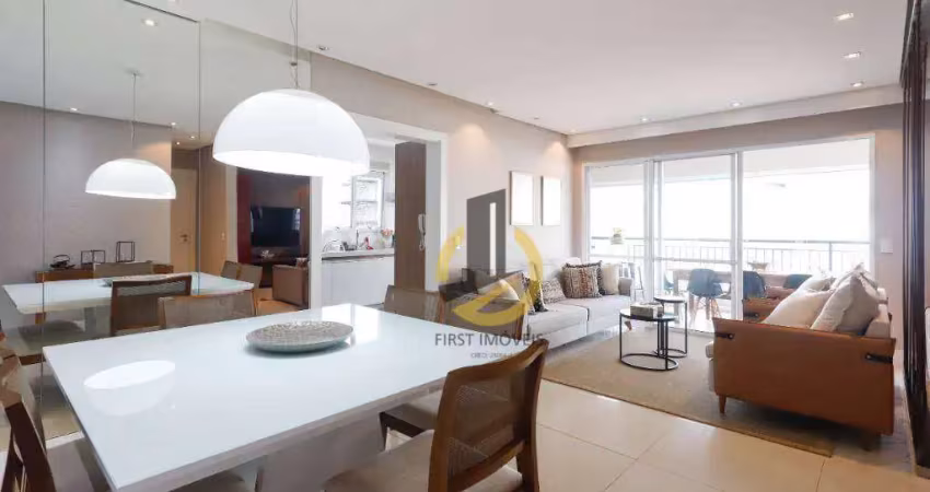 Apartamento à venda no condomínio auge home resort - 147m² - 3 suítes - varanda gourmet envidraçada - ar condicionado - 2 vagas - em sbc
