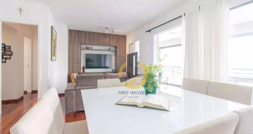Apartamento à venda no condomínio classic ipiranga - 133m² - 3 suítes - sala ampla - varanda gourmet com churrasqueira - móveis planejados - 2 vagas