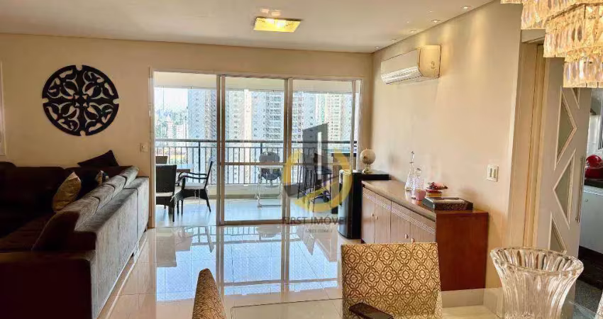 Apartamento para locação no condomínio auge home resort - 147m² - 3 suítes - varanda gourmet envidraçada - ar condicionado - 2 vagas - em sbc