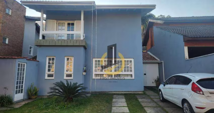 Sobrado à venda no condomínio são paulo ii - 310m² - 3 dormitórios (1 suíte ) - churrasqueira - piscina - banheira - 8 vagas - em cotia