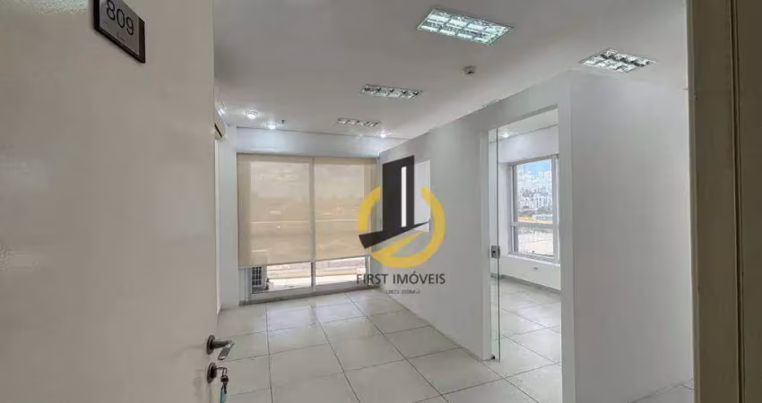 Sala comercial para locação ou venda no infinity trade center - 1 banheiro  - ar condicionado – sacada - 1 vaga - no ipiranga