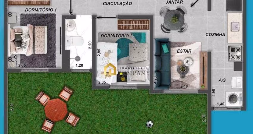Ed. Residencial Caribe (Vila Haro) - Apartamento terreo com quinta na zona leste de Sorocaba com entrada parcelada