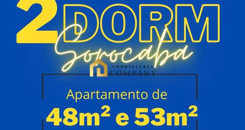 Breve lançamento: Apartamento 2 quartos, sendo 1 suíte, Zona Leste de Sorocaba.
