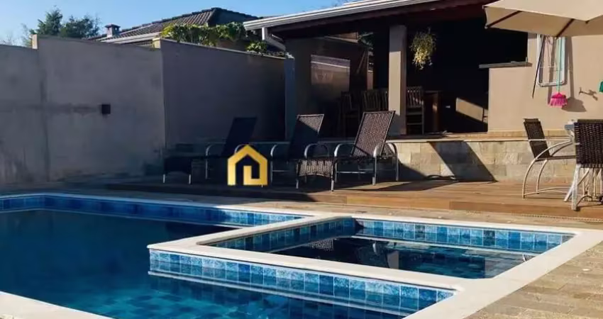 Casa térrea com piscina à venda no bairro jundiacanga - araçoiaba da serra/sp