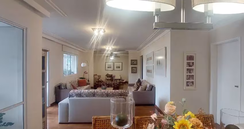 Apartamento no 1º andar à venda em condomínio clube da vila romana, com 173 m² au,  3 suítes, varanda gourmet e 3 vagas da garagem