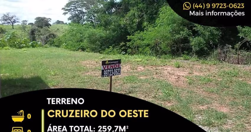 Terreno comercial à venda na Rua Ester Tavares de Souza, 341, Parque Sol Nascente, Cruzeiro do Oeste