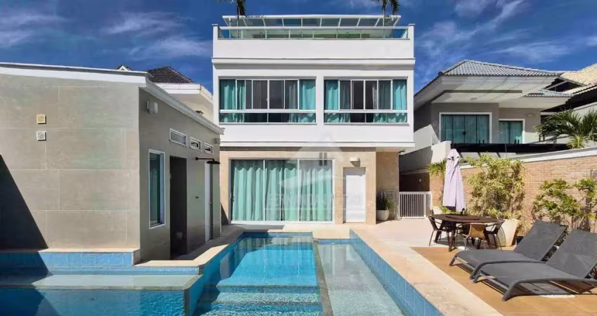 Casa de condomínio à venda de 5 quartos, 420m² por r$ 2.990.000- recreio dos bandeirantes - rio de janeiro/rj