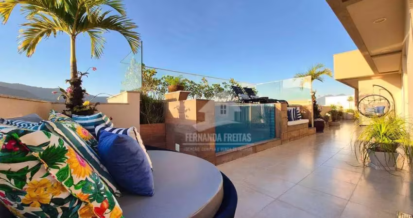 Cobertura com 3 dormitórios, 362 m² - venda por r$ 3.400.000 ou aluguel por r$ 29.000/mês - barra da tijuca - rio de janeiro/rj