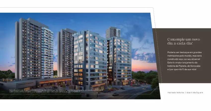 Boa Vista Square - Sorocaba em frente à Prefeitura - 2 a 4 dormitórios