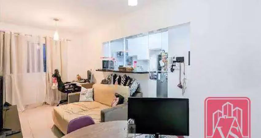Apartamento com 1 dormitório, 48 m² - venda por r$ 371.000,00 ou aluguel por r$ 2.720,00/mês - jardim do mar - são bernardo do campo/sp