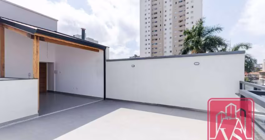 Cobertura à venda, 110 m² por r$ 610.000,00 - vila guiomar - santo andré/sp