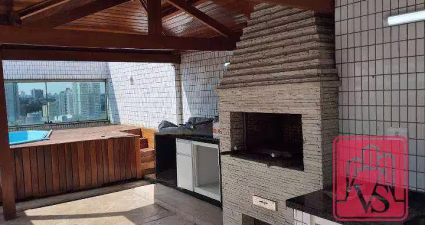 Cobertura com 3 dormitórios para alugar, 215 m² por r$ 9.262,34/mês - jardim nova petrópolis - são bernardo do campo/sp