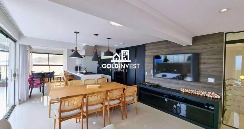 Cobertura Duplex mobiliada e equipada frente mar com 4 suítes em Penha