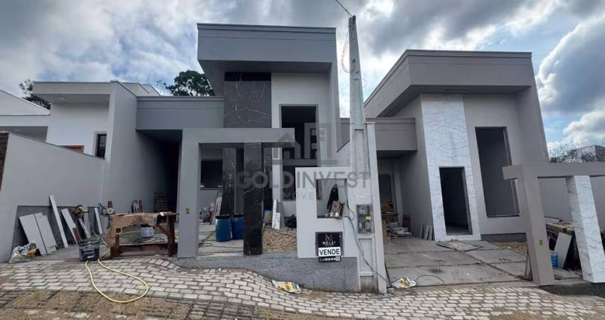 Projeto casa moderna com 3 quartos (1 suíte) com passagem lateral no bairro Primeiro de Maio