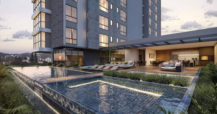 Apartamento alto padrão com 3 suítes e 3 vagas de garagem no centro de Brusque
