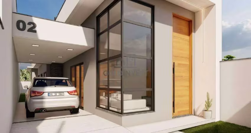 Casa na planta á venda com 1 suíte + 2 quartos no centro da guabiruba